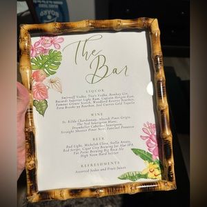 8x10 Amanda Lindroth bamboo frame- excellent condition! 1 left